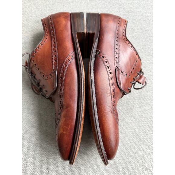 Calzoleria Harris for Barneys Leather Oxford Shoes US 9 Brown main image 8